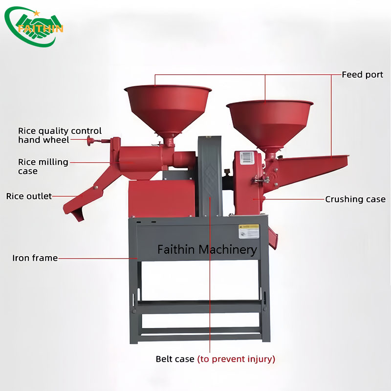 Portable Easily Operated Mini Rice Mill Plant Rice Mill for Sale Rice Mill Machine