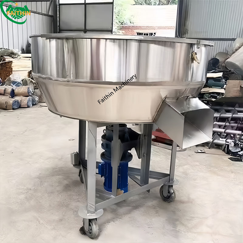 Stainless Steel Vertical Mixer Animal Feed Mixer Machine Flat Mouth Mixer Machine 