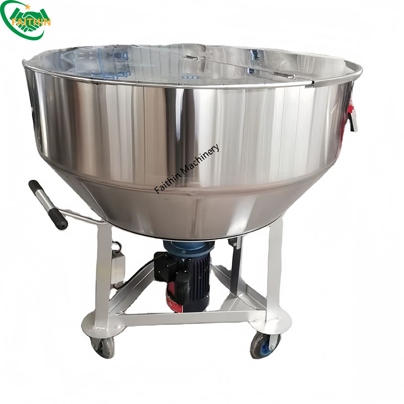 Manufacturer Commercial Automatic Stainless Steel Vertical Flat Mouth Electric Animal Feed Blender Mixer Food Mixers