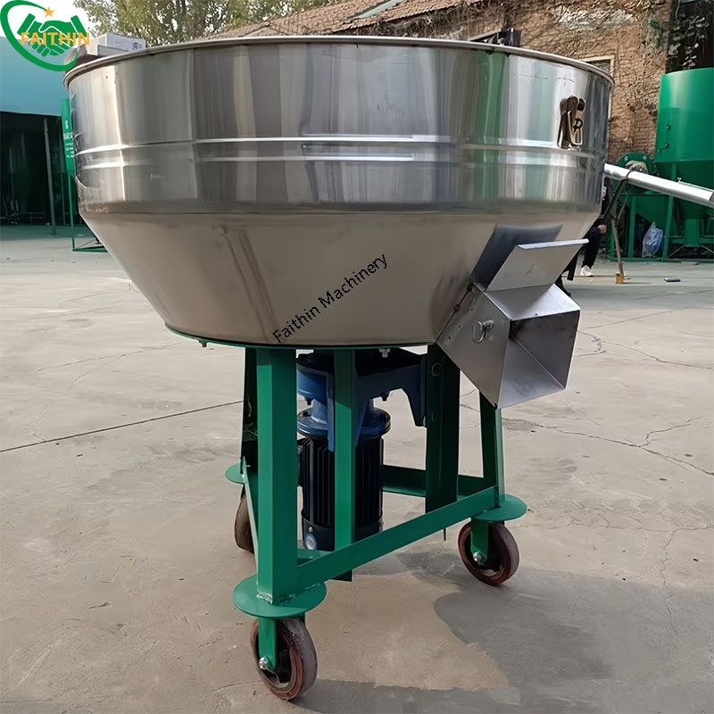 Beans Rice Garlic Stainless Steel Feed Flat Mouth Mixer Dry and Wet Home Use Mixer