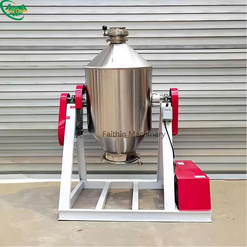 New Arrival Rotating Drum Powder Mixer 100kg Drum Mixing Machine