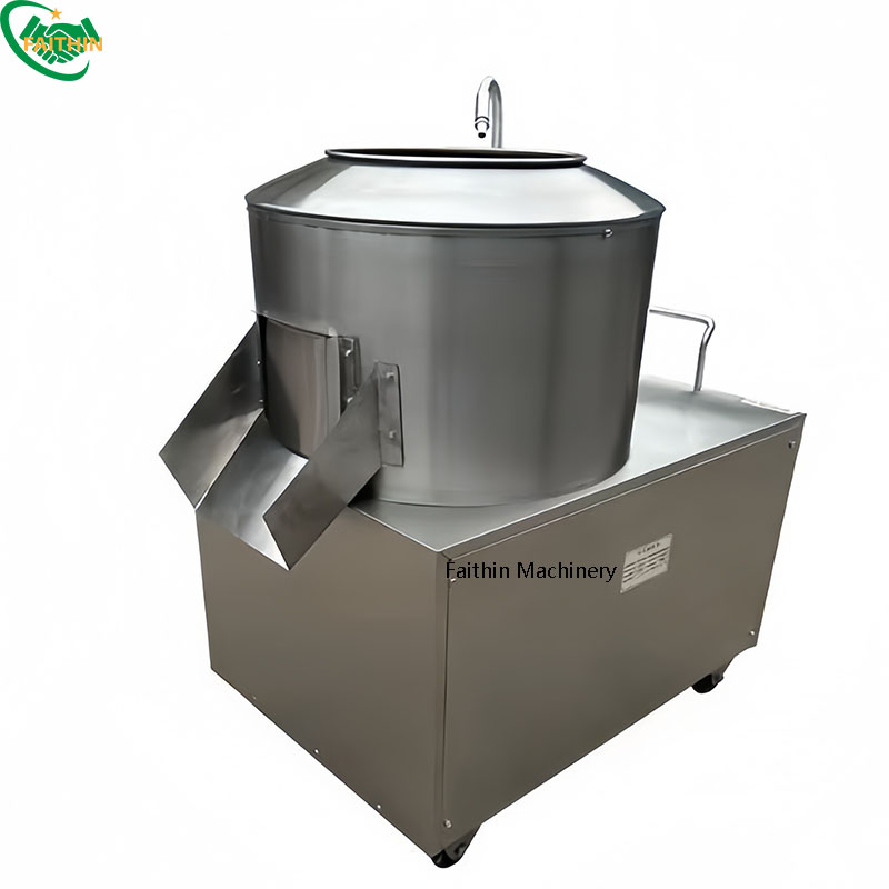 Potato Peeling and Washing Machine Stainless Steel Carrot Cleaning and Cutting Machine