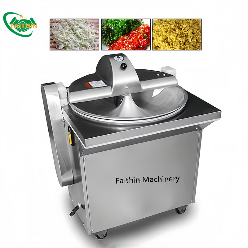 Commercial Meat Bowl Vegetable Chopper Grinder Machine Electric Vegetable Cutter and Mixer Machine