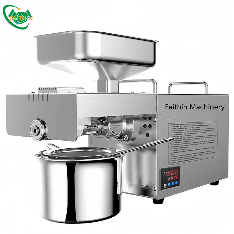 Automatic Home Use Oil Presser for Sunflower Seed Soybean Cocoa Coconut Cold Screw Pump for Oil Extraction