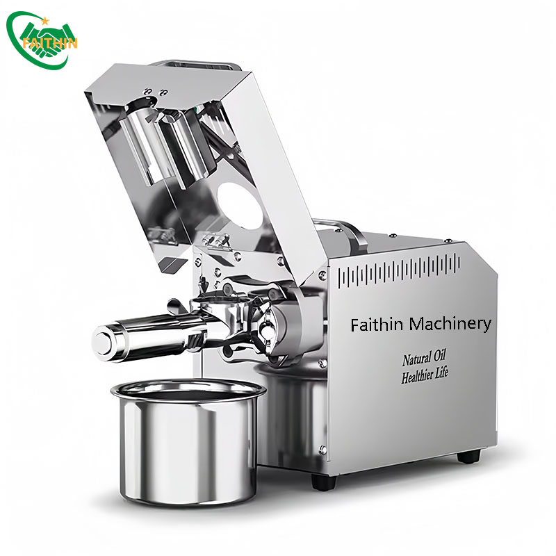 Mini Cold Oil Presser Small Home Use Peanut Soybean Sesame Sunflower Coconut Screw Oil Press Machine