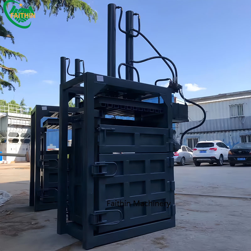 Vertical Baler Hydraulic Carton Cardboard Compactor Strapping Baler