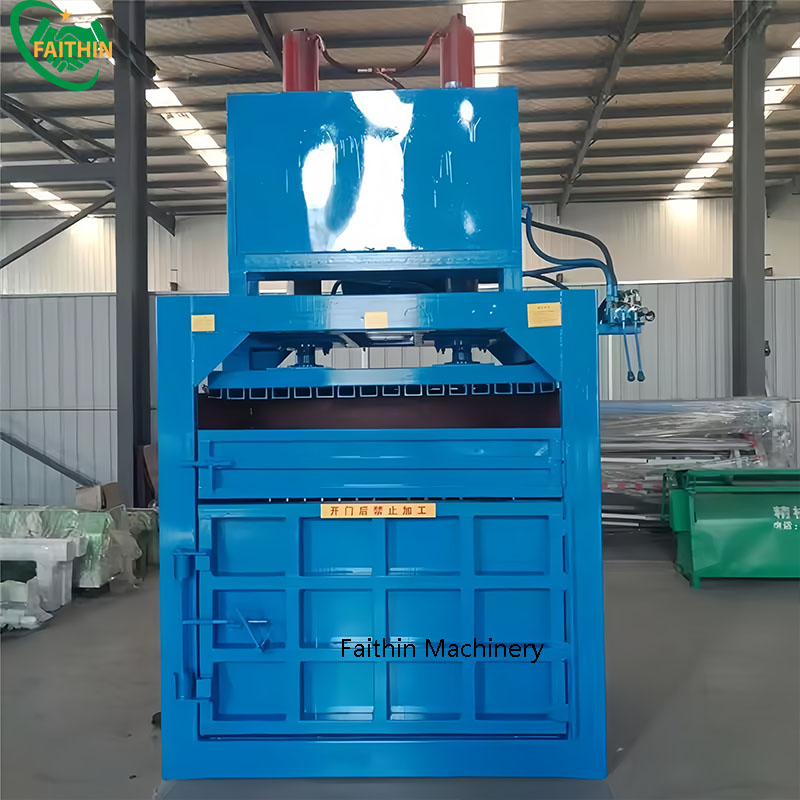 Waste Paper Hydraulic Baling Machine Waste Plastic Press Baler Cardboard Vertical Baler