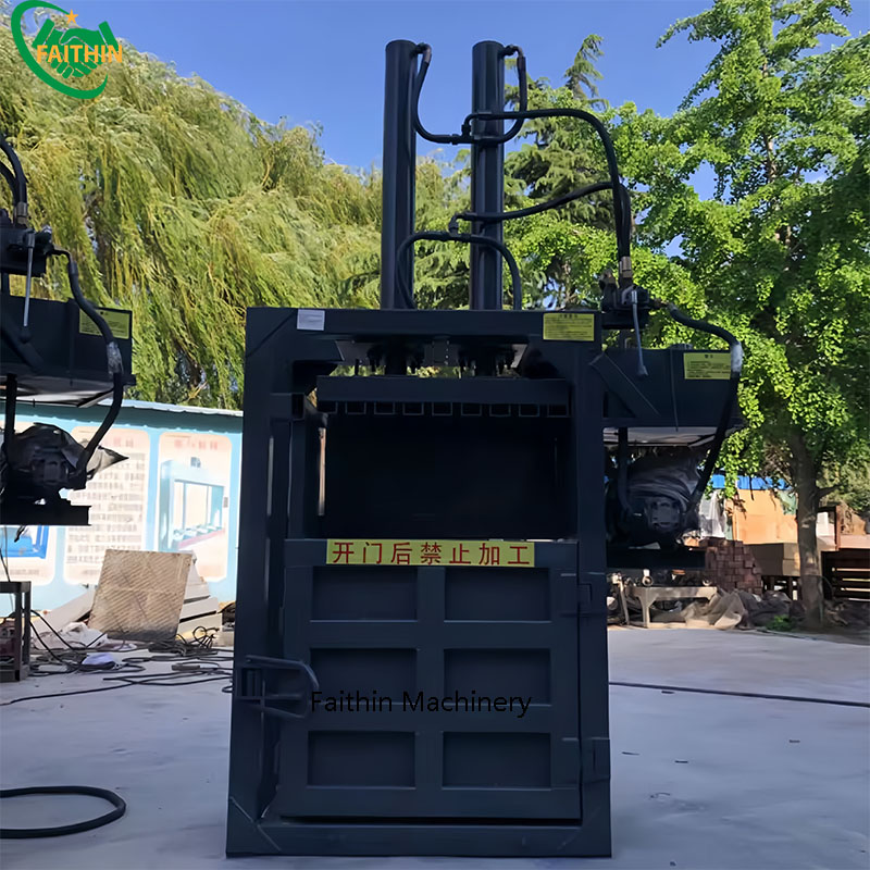 Vertical Hydraulic Cotton Baler Textile Cloth Recycling Bailing Machine Waste Bale Press Machine