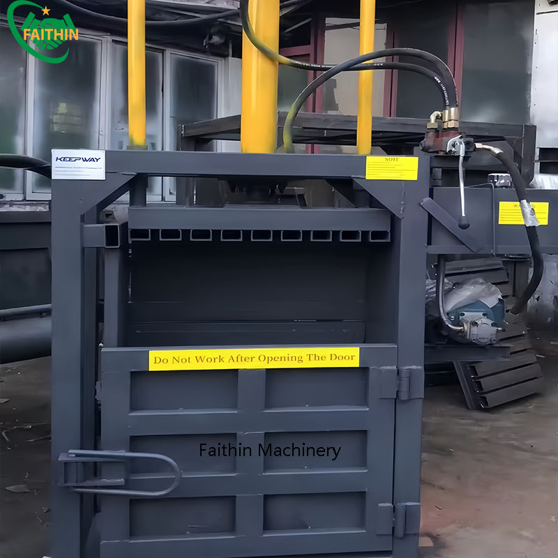 Vertical Baler Hydraulic Carton Cardboard Compactor Strapping Baler