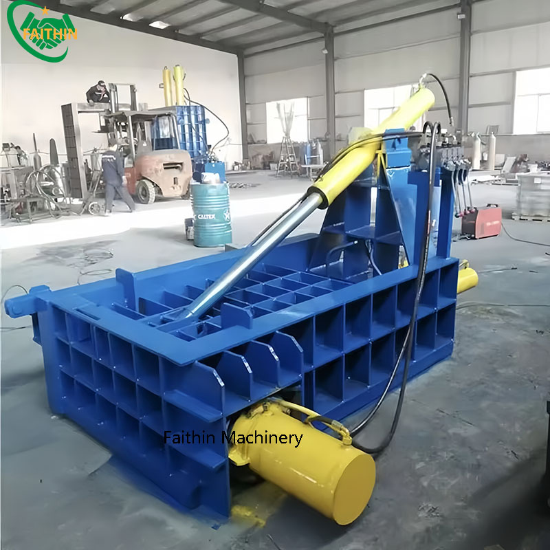 High Quality Waste Metal Baler Shavings Compactor Baling Machinery Vertical Baler