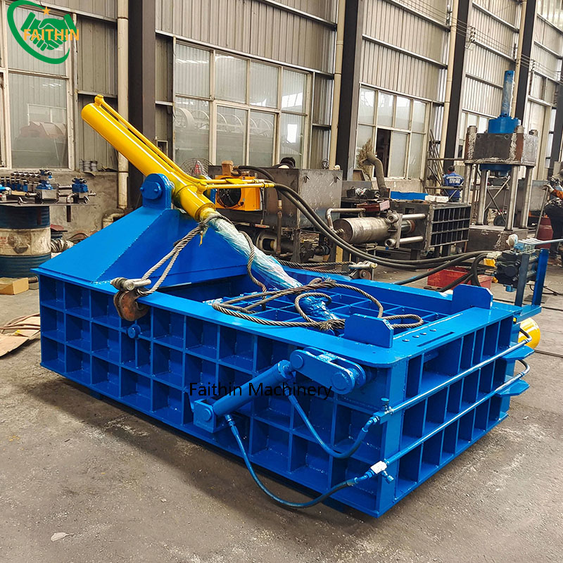 Factory Supply Hydraulic Horizontal Waste Metal Baler Automatic Metal Scrap Press Machine