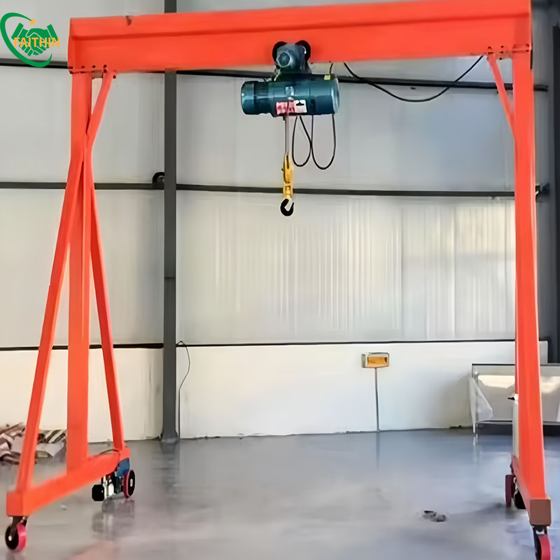 High Quality Gantry Crane Electric Steel Chain Hoist Mobile Adjustable Height 3m Gantry Crane