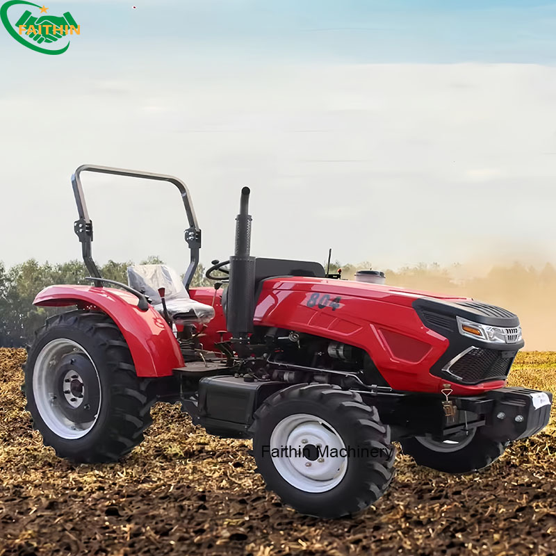 Factory Directly 60HP 4WD Farm Wheel Tractor Farming Equipment Agricultural Tractor