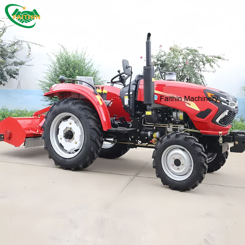 Chinese Compact Farming Mini Tractor Agriculture 4WD 50HP Tractors