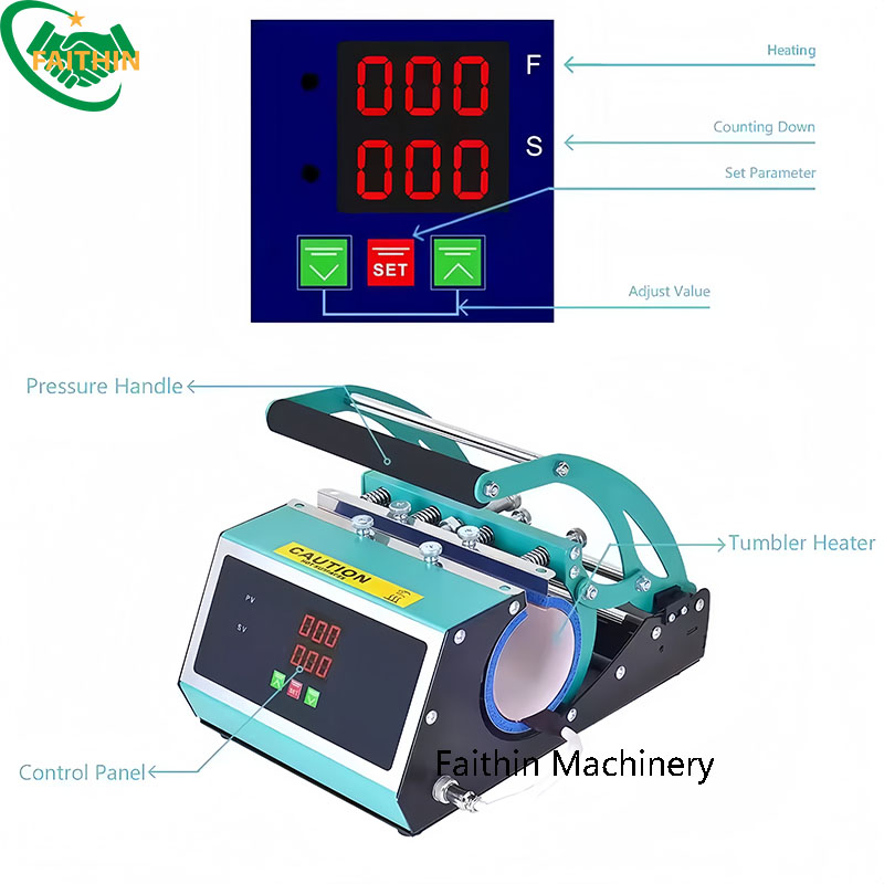 20oz Tumbler Printing Machine Mug Tumbler Sublimation Heat Press Printing Machine