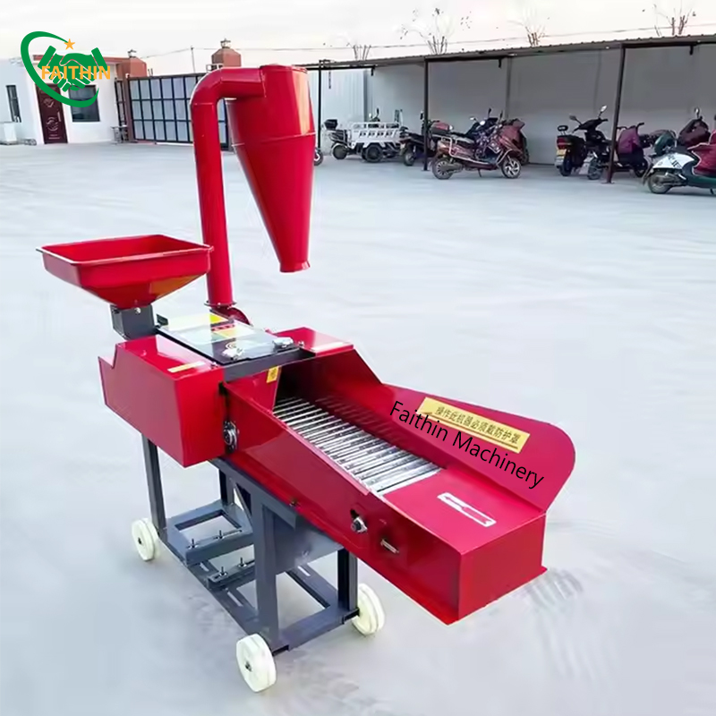 Forage Stalk Straw Grass Chopper Crusher Chaff Cutter Machine For Animal Feed