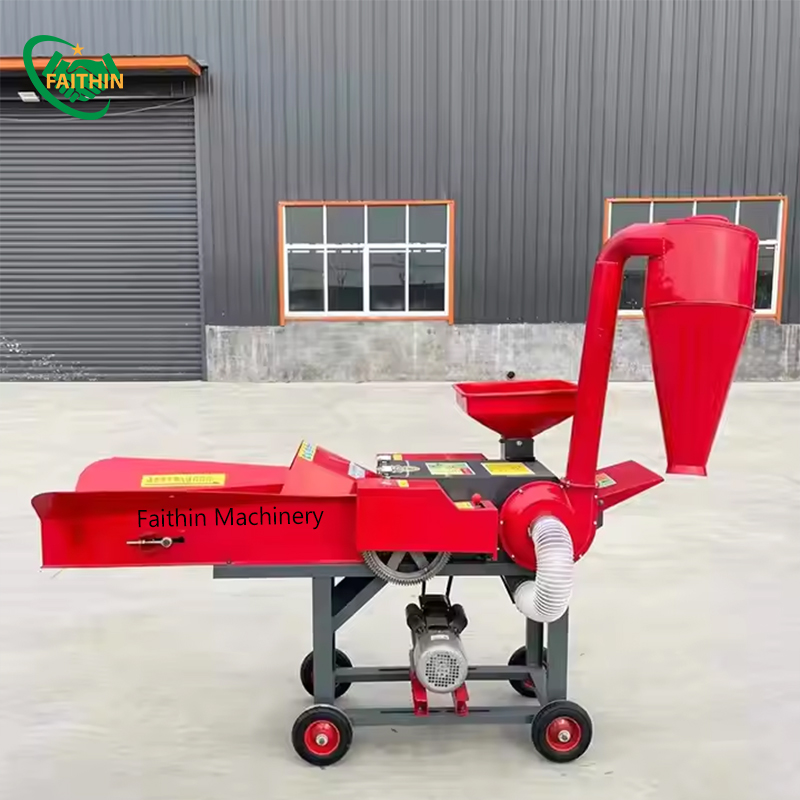 Green Fodder Chopper Forage Peanut Shell Grass Cutting Machine Farm Hay Feed Crusher Silage Grass Grinder Straw Cutter