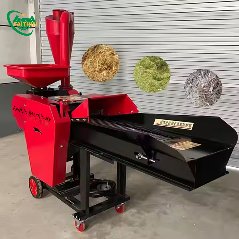 High Productivity Grass Chopping Machine Multi-functional Straw Cutter and Grain Grinding Machine 