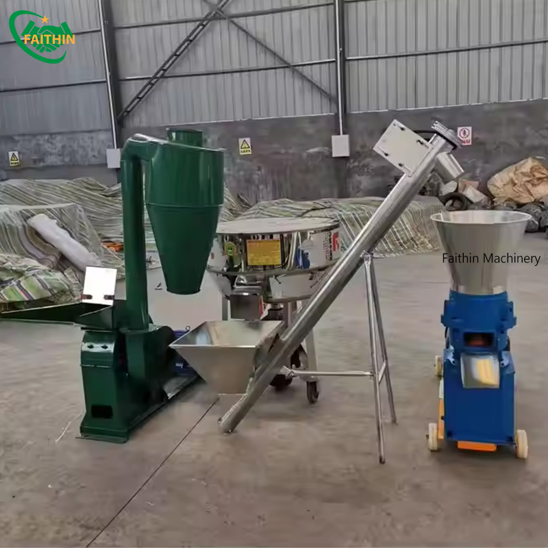 Commercial Use Electric Diesel Poultry Livestock Animal Feed Pellet Machine Pellet Product Line