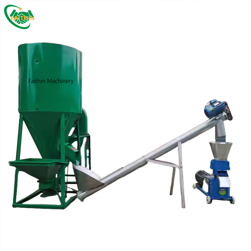 Factory Price Animal Chicken Feed Pellet Production Line For Poultry Feed Machine