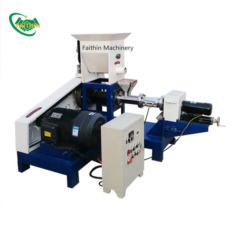 New Single Screw Floating Dog Feed Pellet Making Extruder Fish Food Pellet Processing Machine