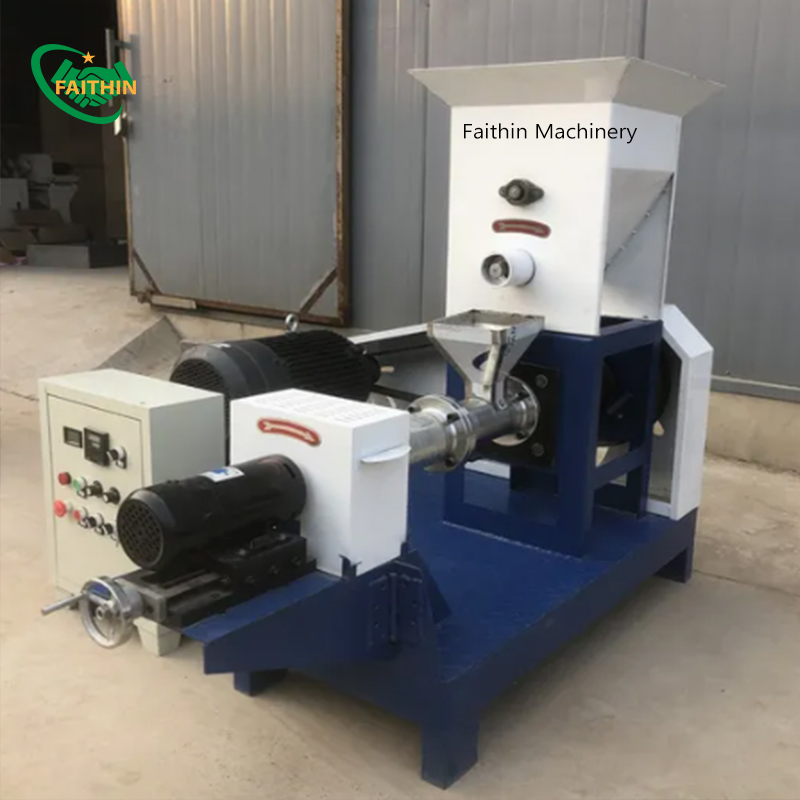 Floating Fish Feed Mill Pellet Extruder Making Machine Dog Food Making Machine Croquettes Dog Food Pellet Machine 