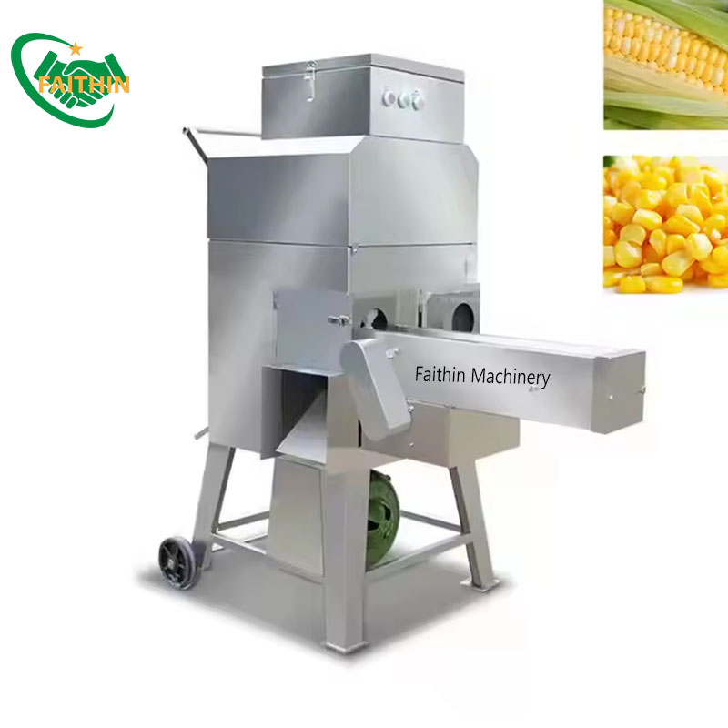 Electric Industrial Automatic Commercial High Quality Stainless Steel Corn Thresher Machine Fresh Corn Thresher Machine 