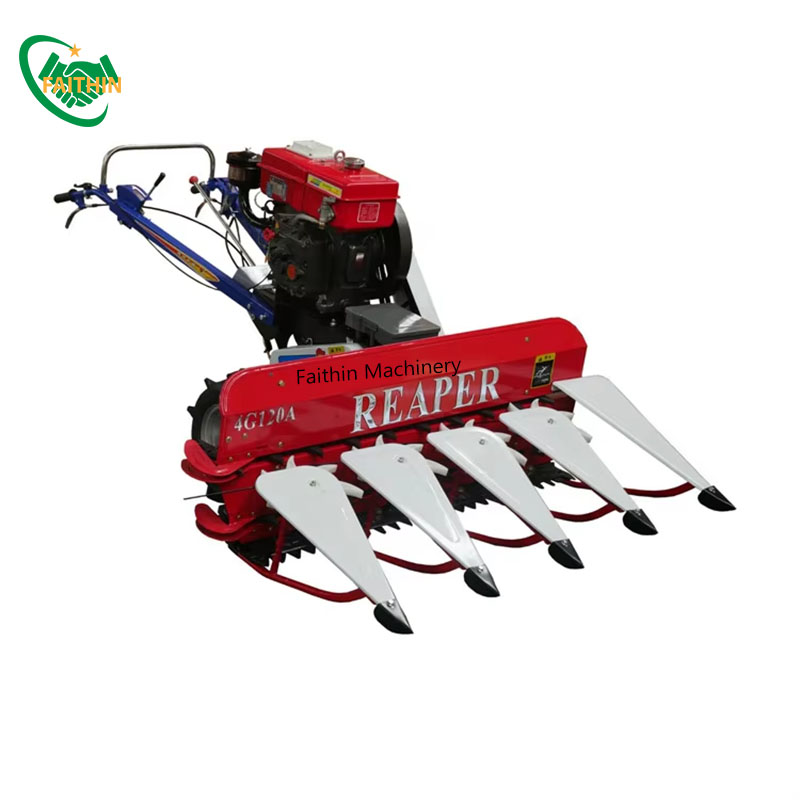 Faithin Machinery Walking Corn Harvester Machine Farm Tractor Agricultural Machine Wheat And Rice Reaper For Sale